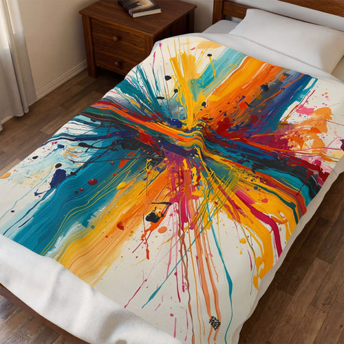 Abstract Splash Blanket