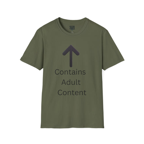 Adult Content Funny Graphic T-Shirt | Sarcastic Humor Unisex Tee