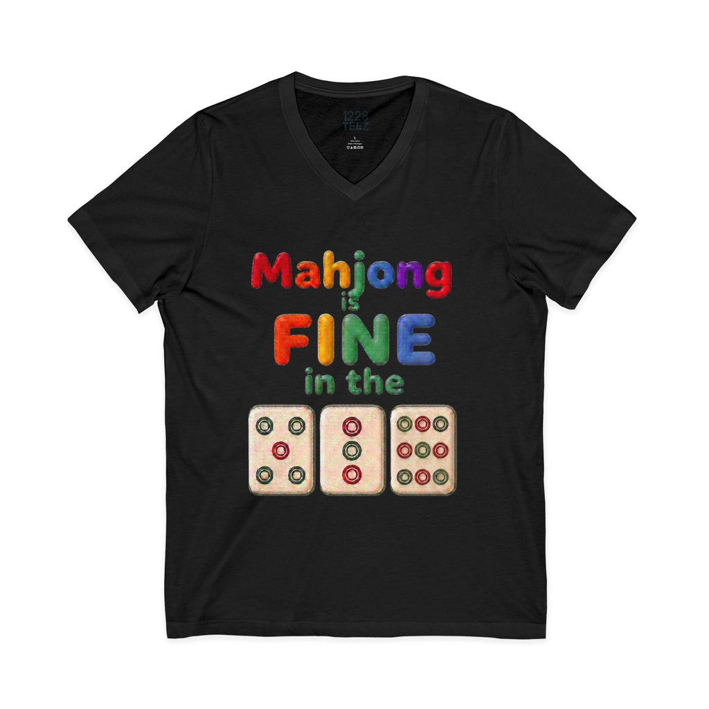 Mahjong 539 V-Neck T-Shirt | Funny Game Night Unisex Tee