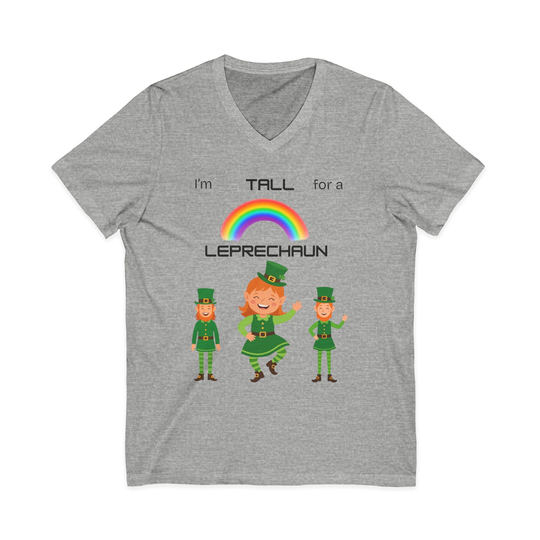 Tall V-Neck Tee - Whimsical Irish Charm