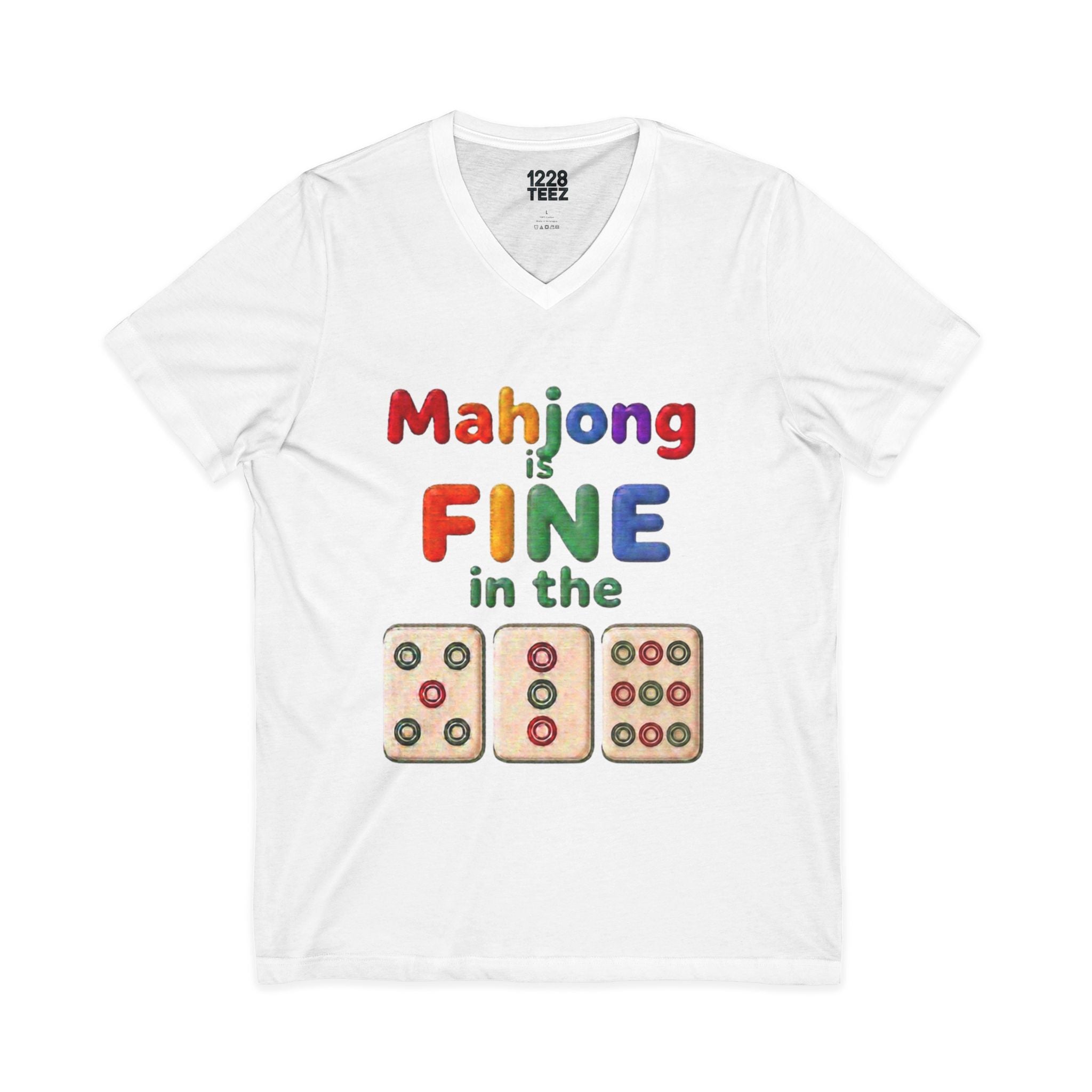 Mahjong 539 V-Neck T-Shirt | Funny Game Night Unisex Tee