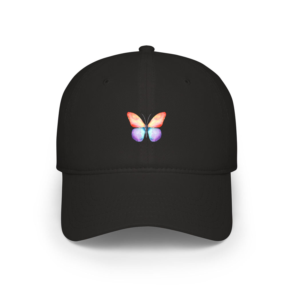 Rainbow Butterfly Baseball Cap Colorful Nature-Inspired Hat