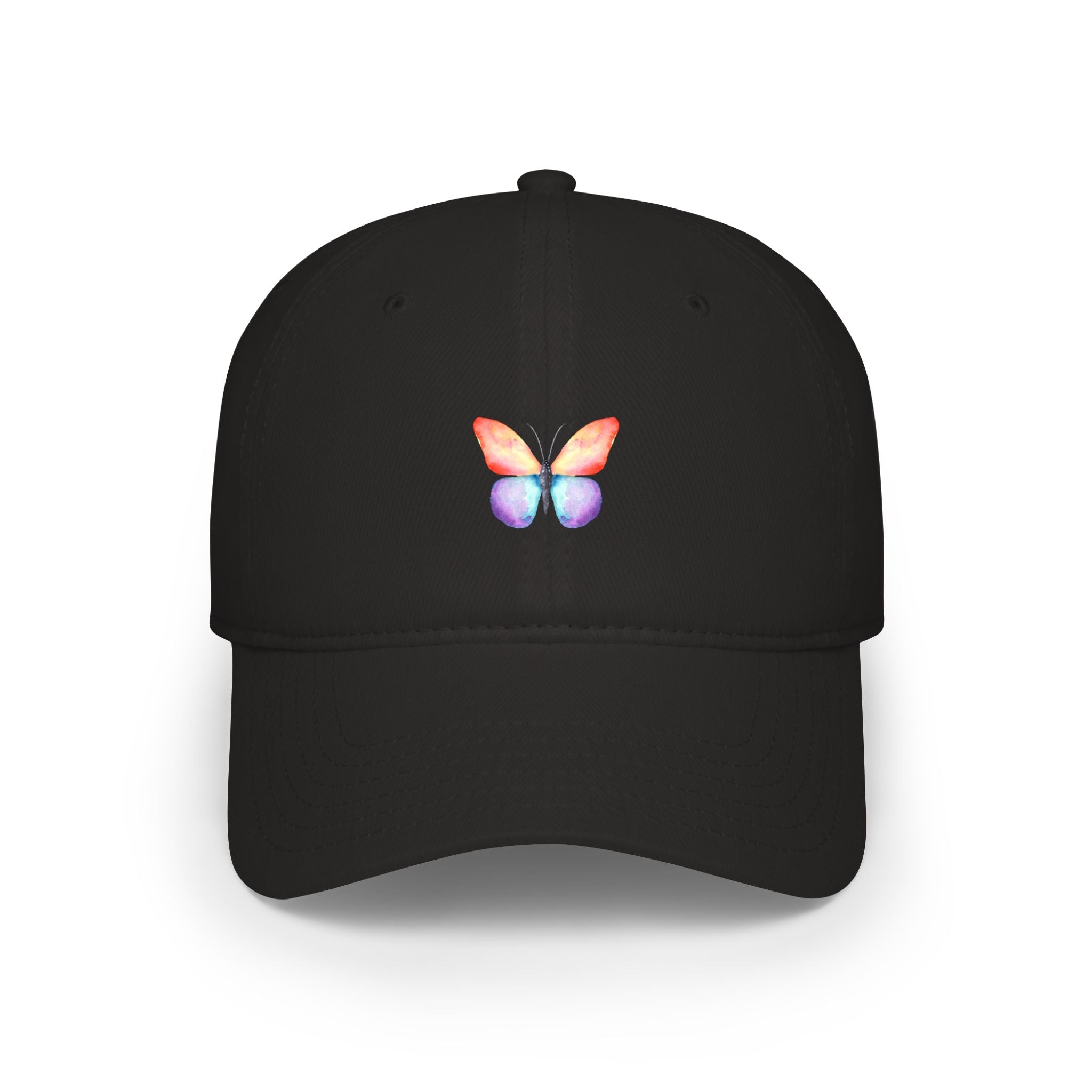 Rainbow Butterfly Baseball Cap Colorful Nature-Inspired Hat