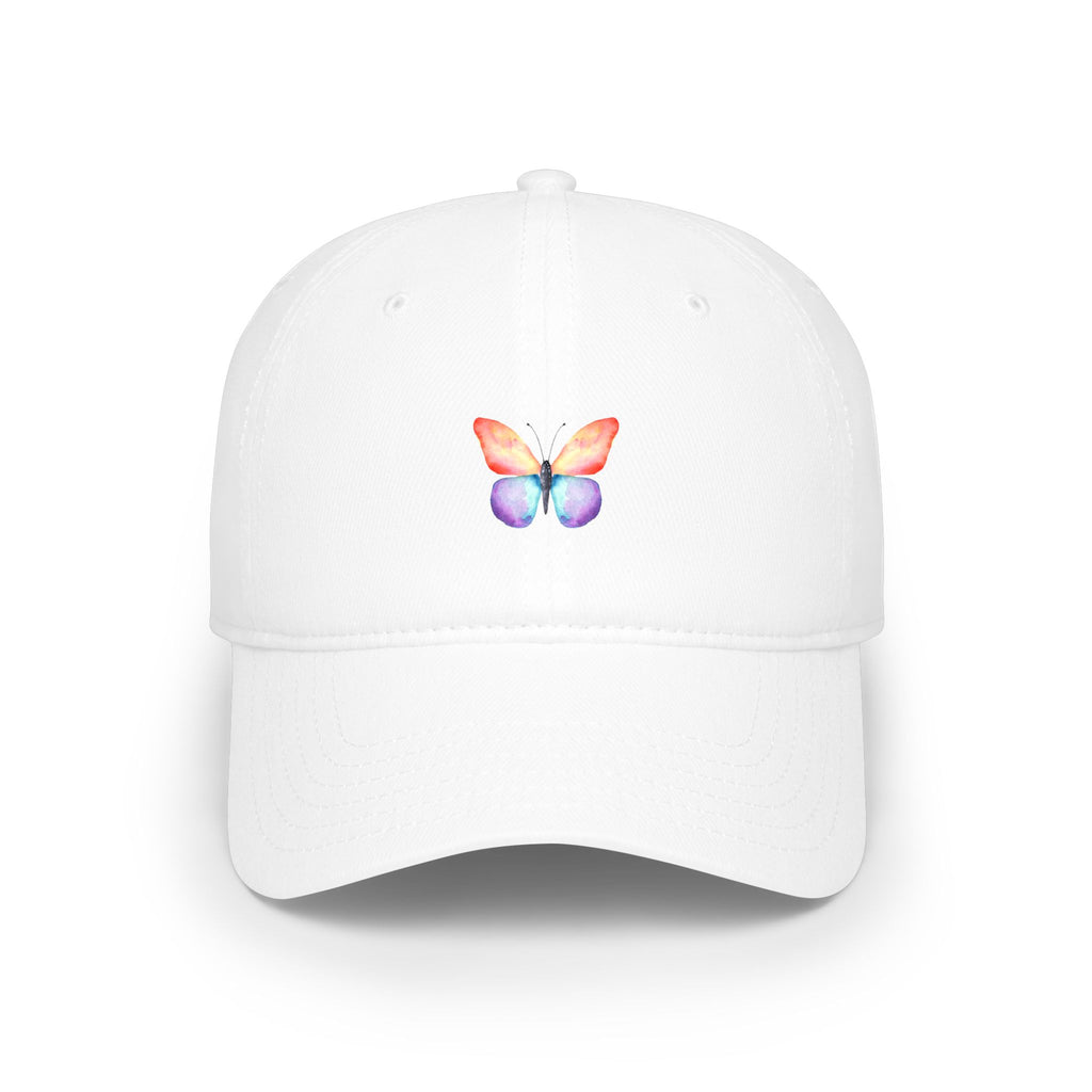 Rainbow Butterfly Baseball Cap Colorful Nature-Inspired Hat