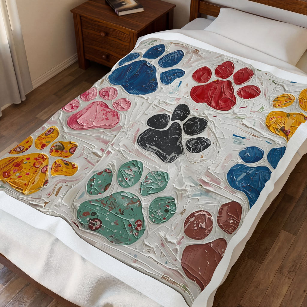 Colorful Paws Blanket