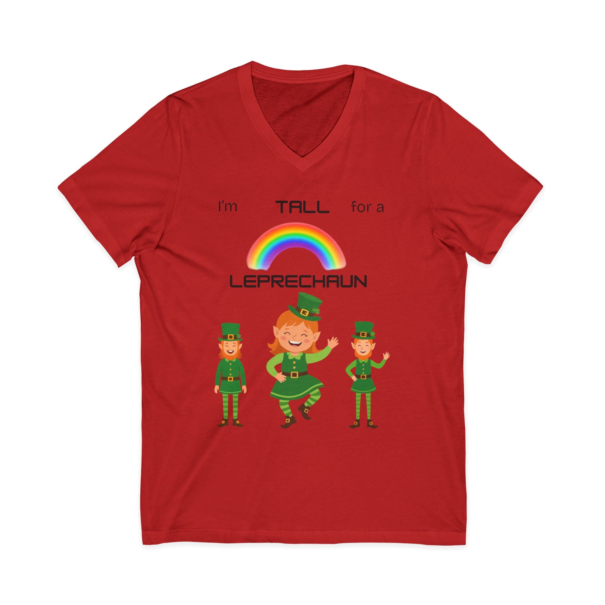 Tall V-Neck Tee - Whimsical Irish Charm