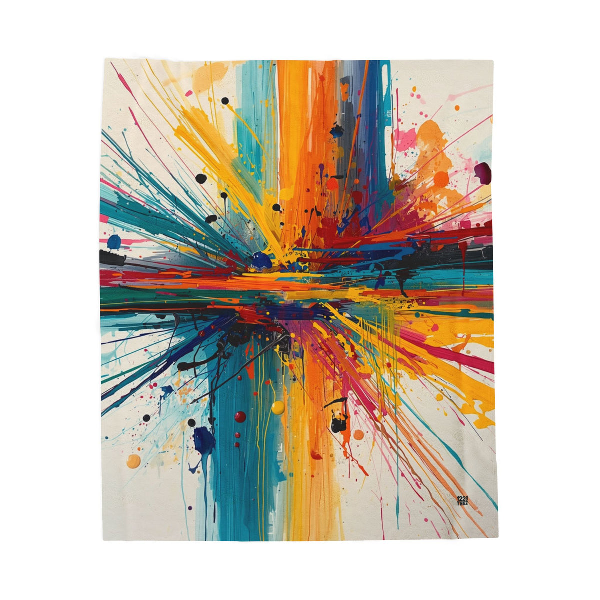 Abstract Splash Blanket