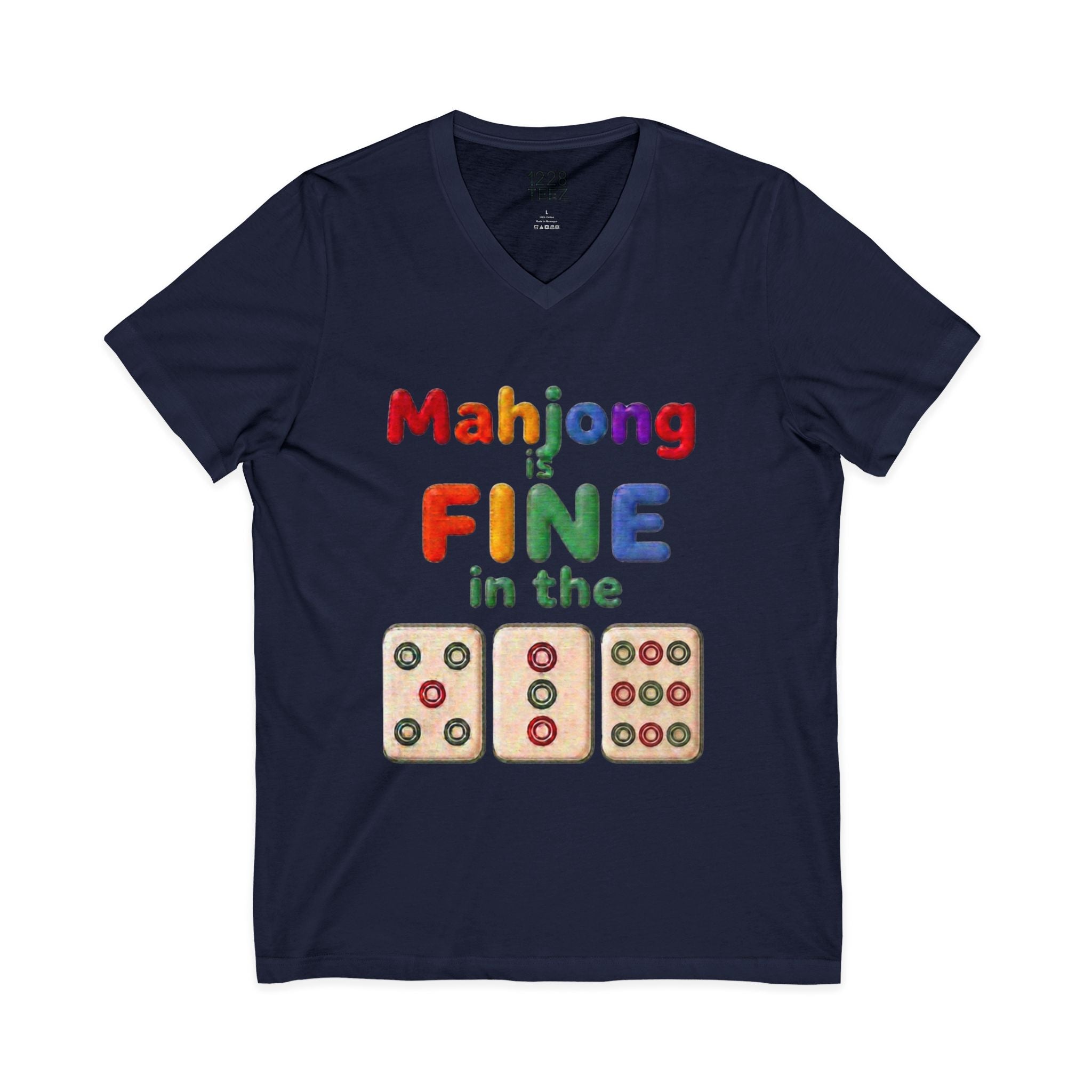 Mahjong 539 V-Neck T-Shirt | Funny Game Night Unisex Tee