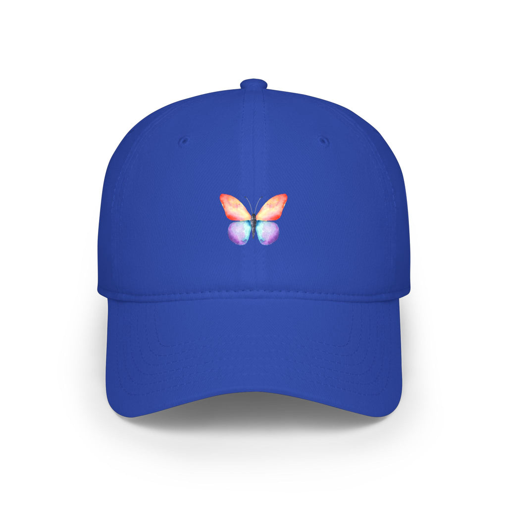 Rainbow Butterfly Baseball Cap Colorful Nature-Inspired Hat