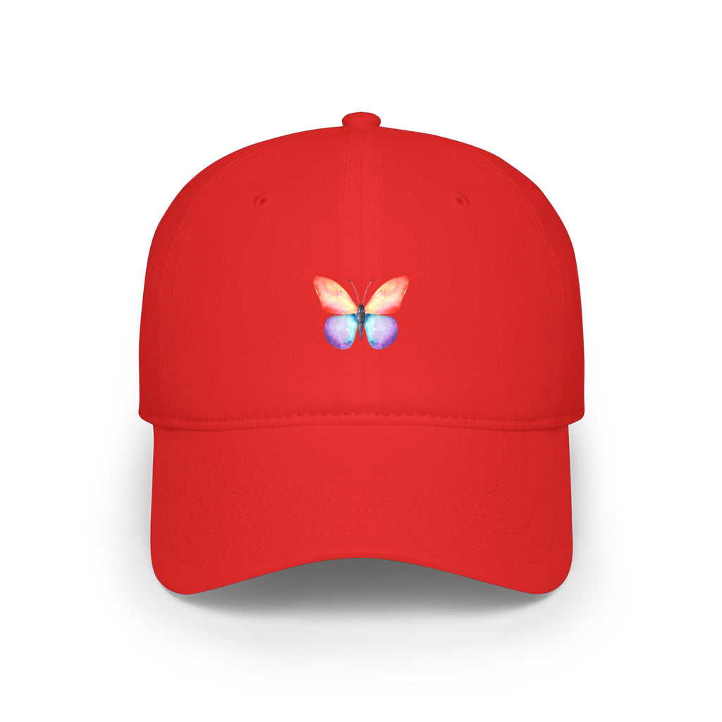 Rainbow Butterfly Baseball Cap Colorful Nature-Inspired Hat