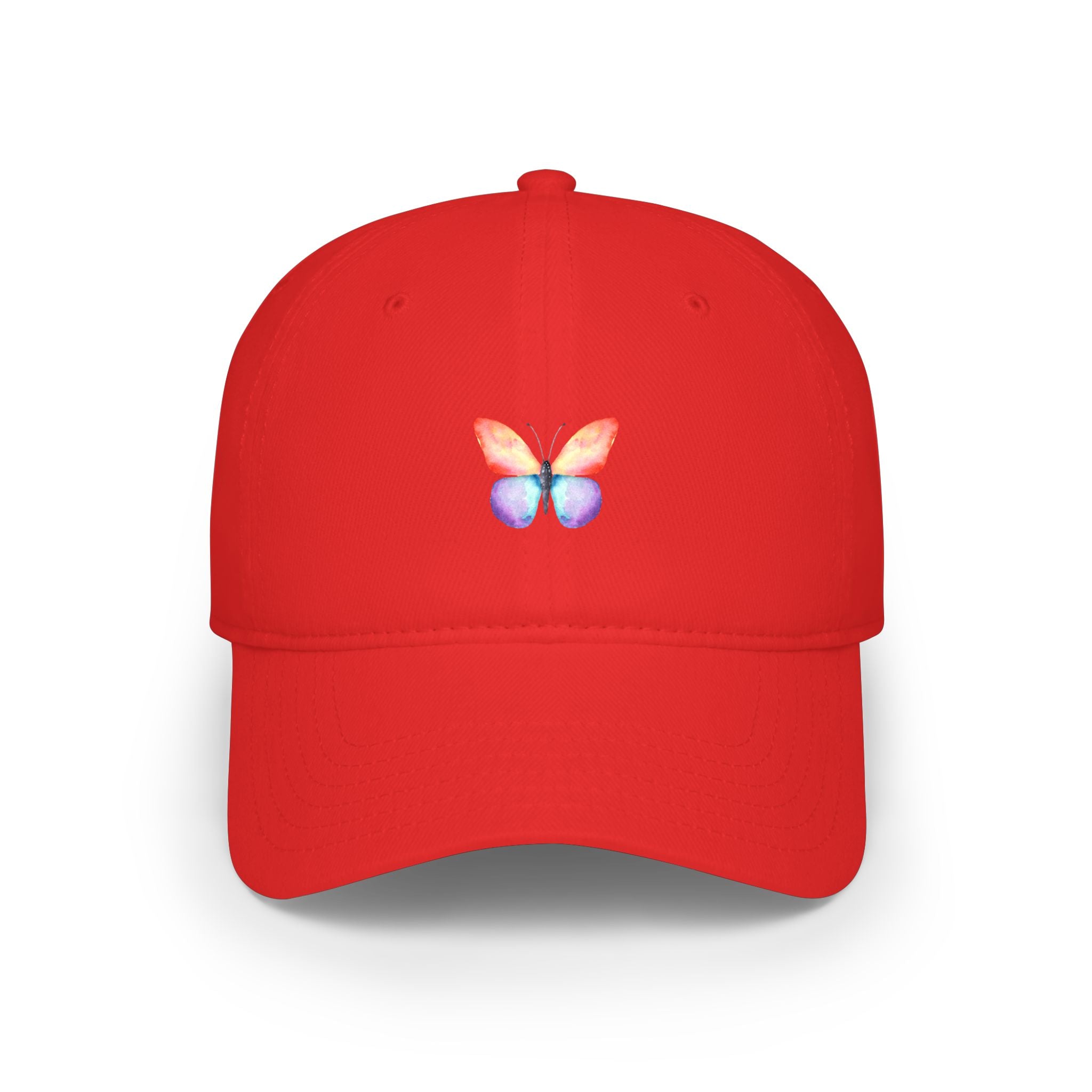 Rainbow Butterfly Baseball Cap Colorful Nature-Inspired Hat