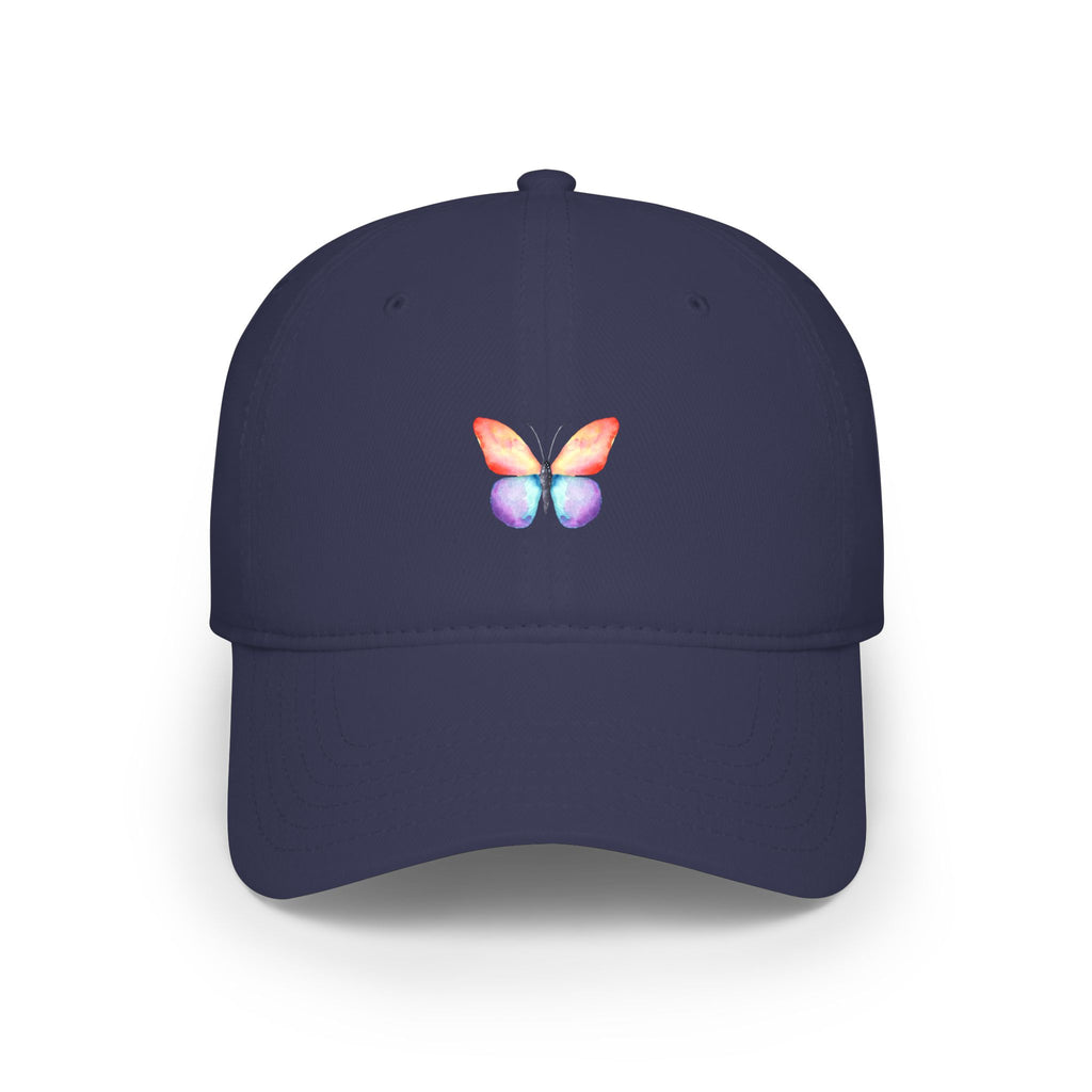 Rainbow Butterfly Baseball Cap Colorful Nature-Inspired Hat