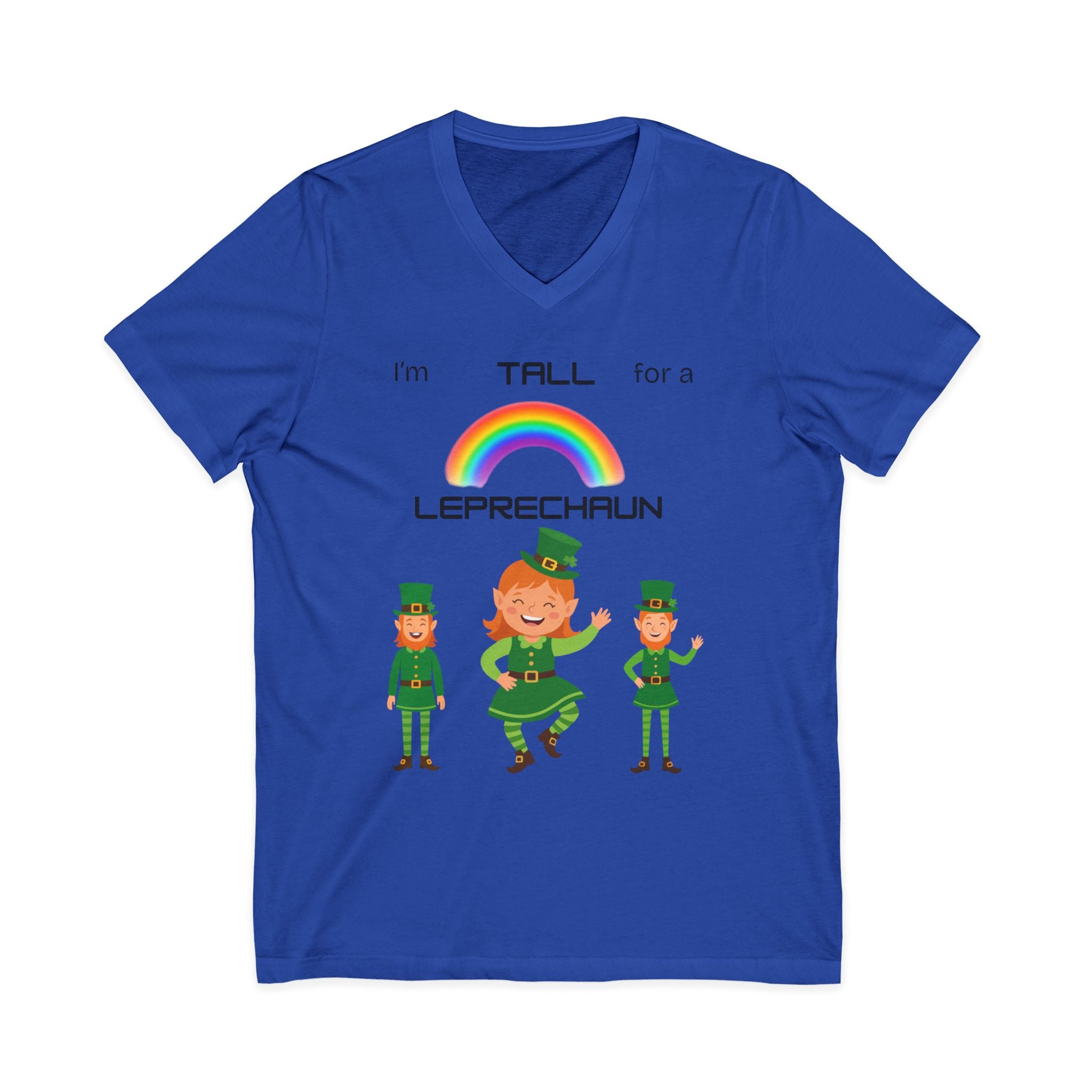 Tall V-Neck Tee - Whimsical Irish Charm