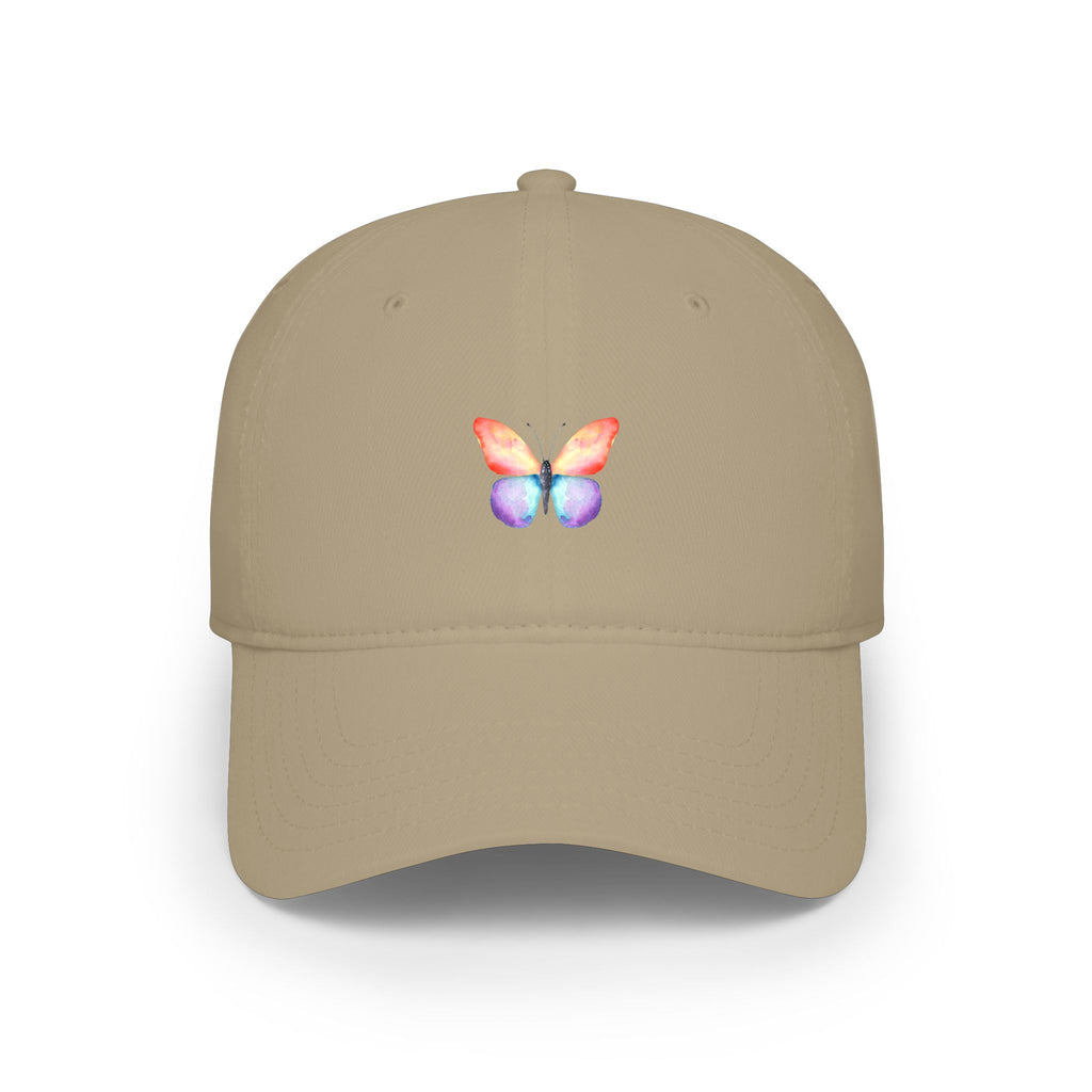 Rainbow Butterfly Baseball Cap Colorful Nature-Inspired Hat