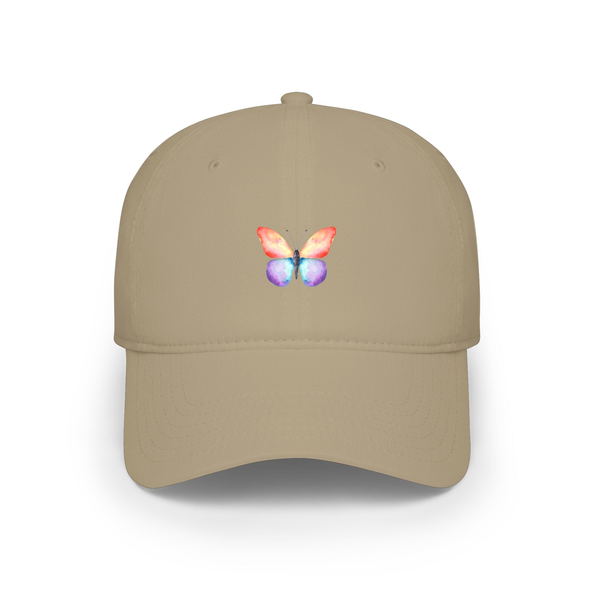 Rainbow Butterfly Baseball Cap Colorful Nature-Inspired Hat
