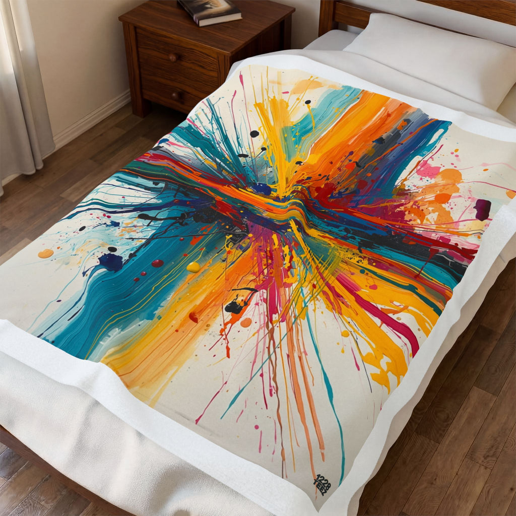 Abstract Splash Blanket