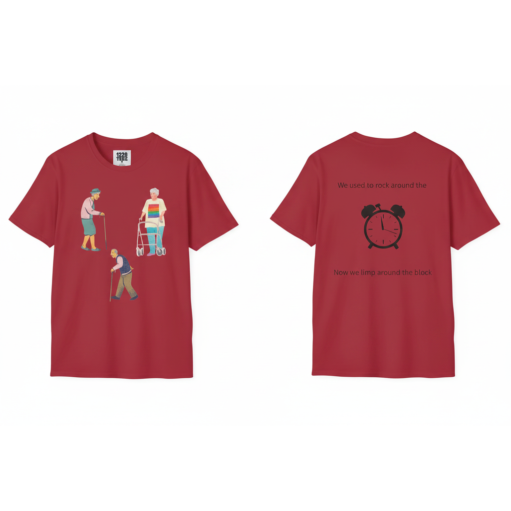 Aging Problem Front & Back - Cardinal Red