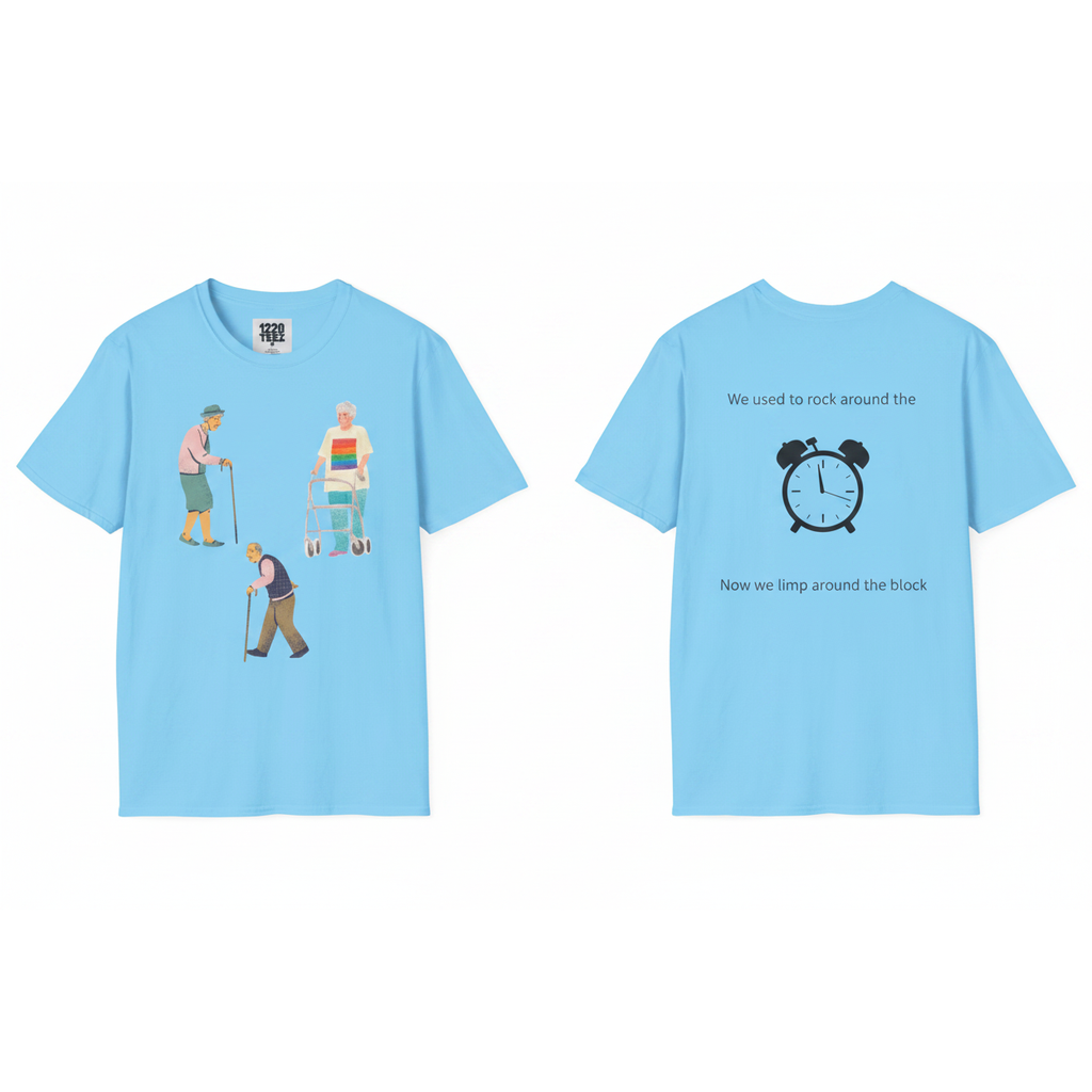 Aging Problem Front & Back - Carolina Blue