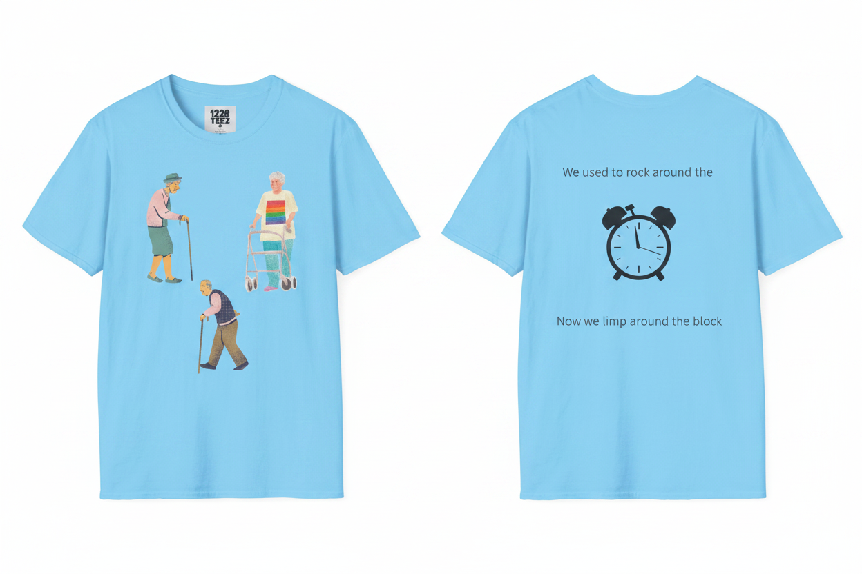 Aging Problem Shirt Front and Back