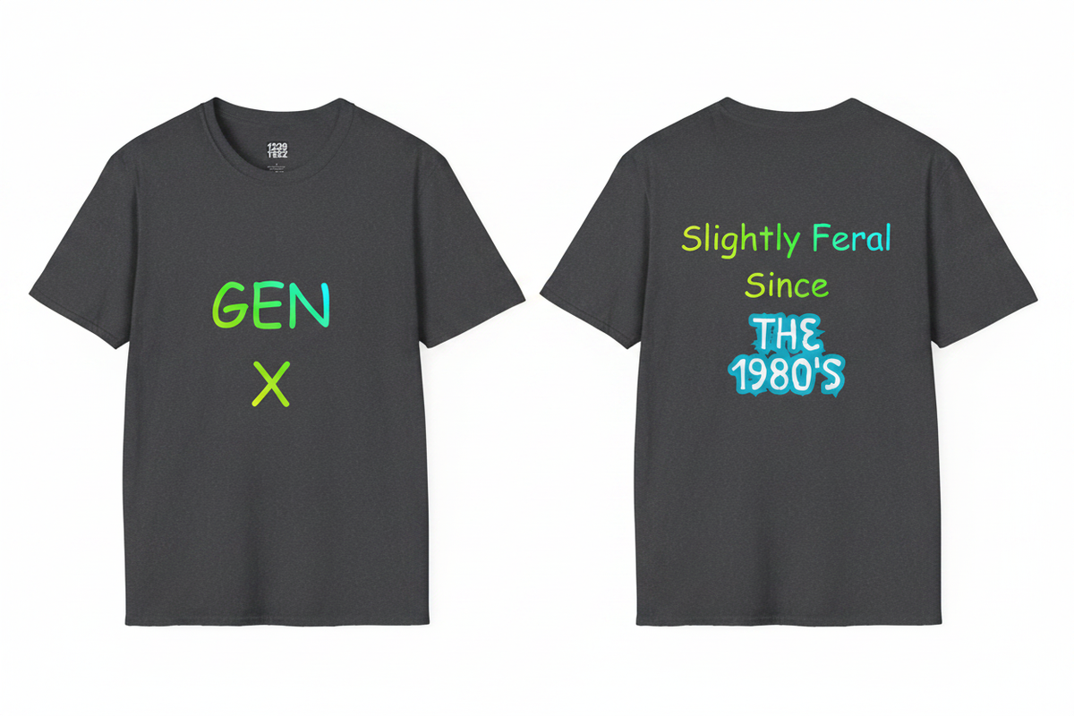 Dark Heather Front & Back