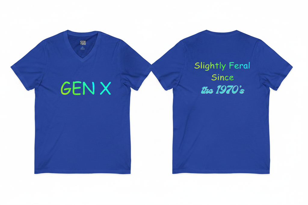 GEN X Feral since 70's True Royal Front & Back