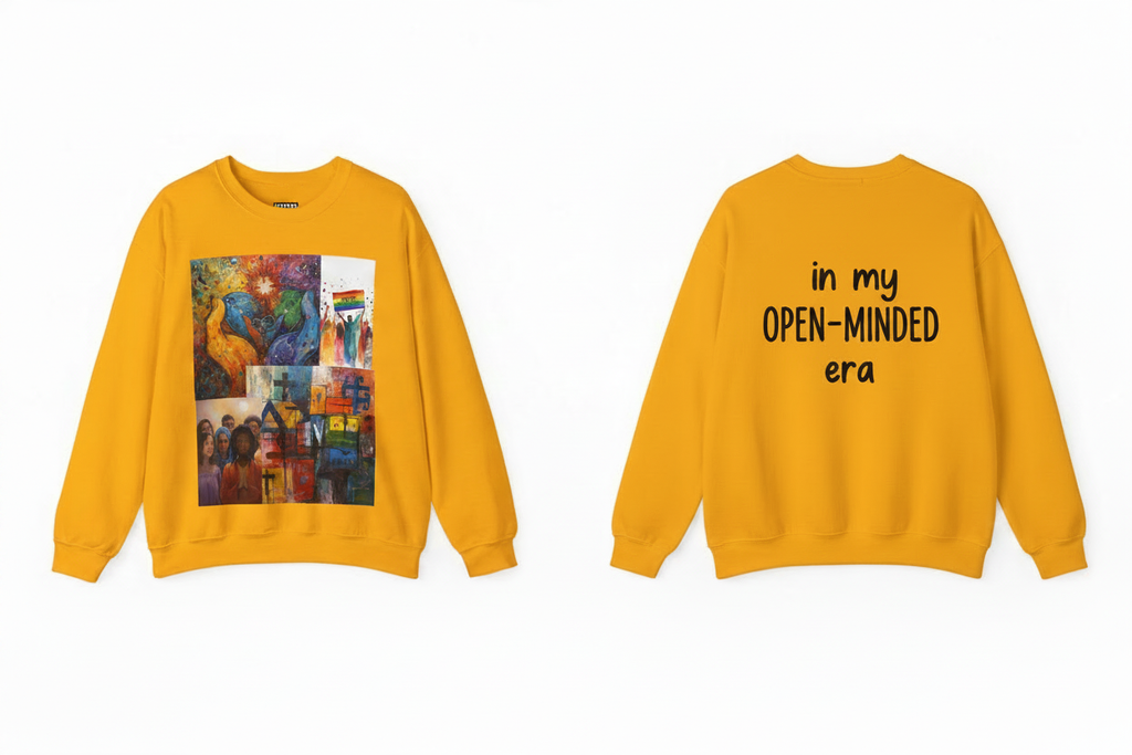 Gold Sweatshirt Front and Back