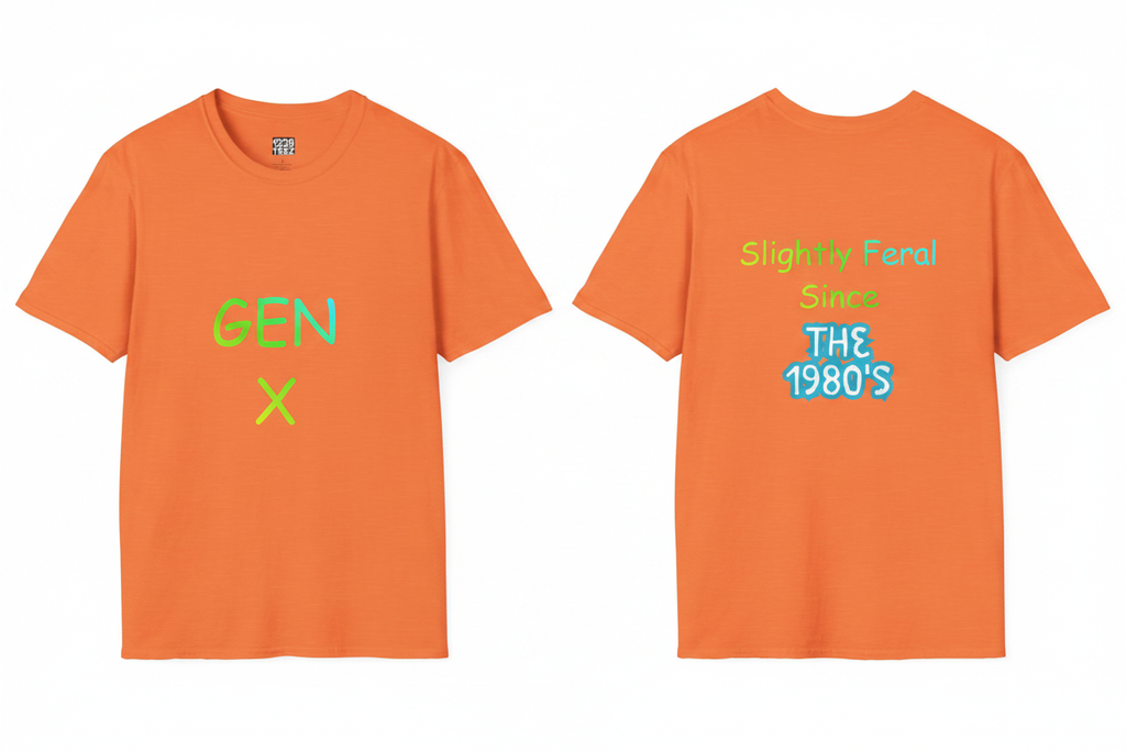 Heather Orange Front & Back