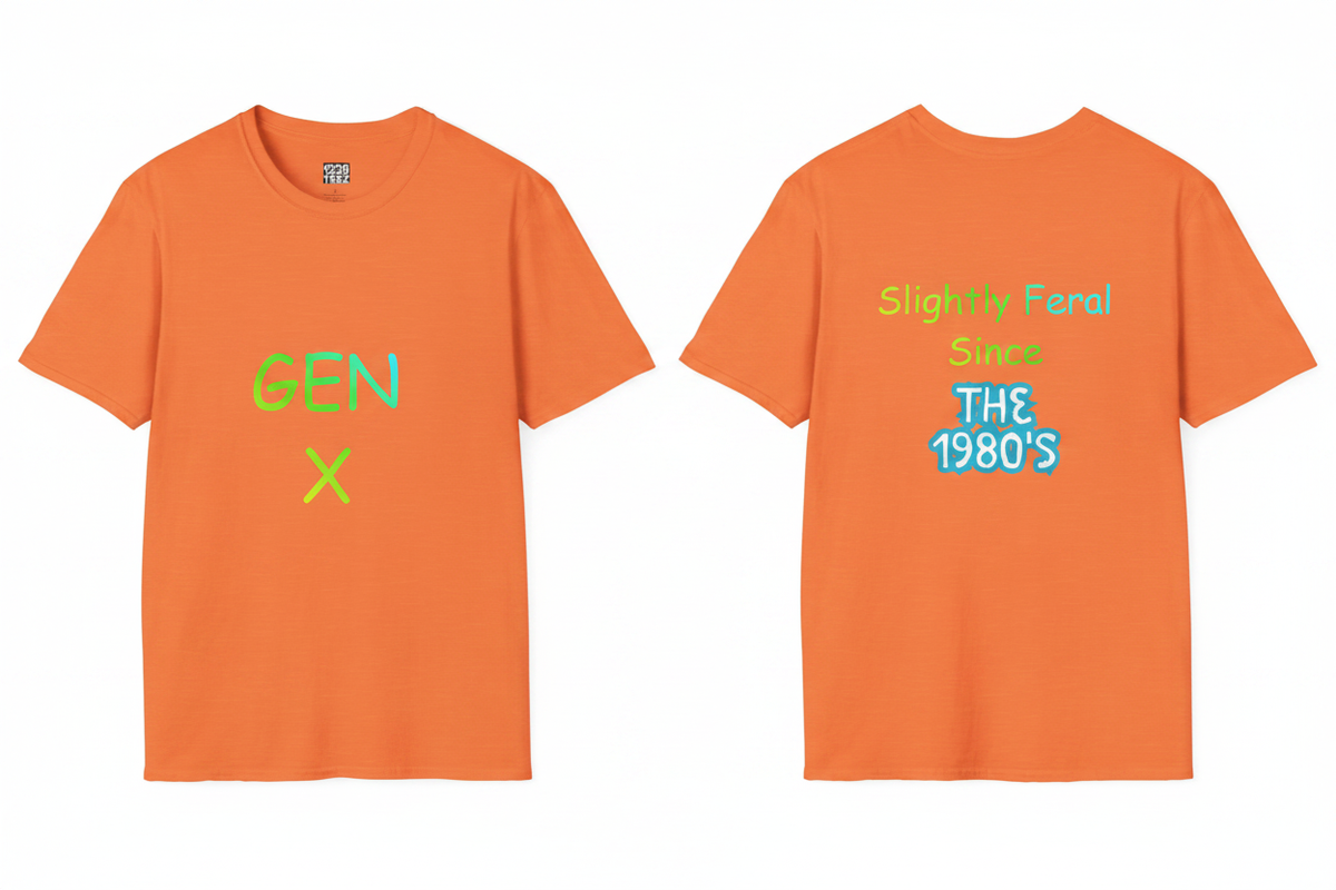 Heather Orange Front & Back