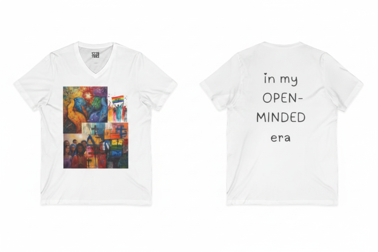 In My Open-Minded Era V-Neck Front & Back