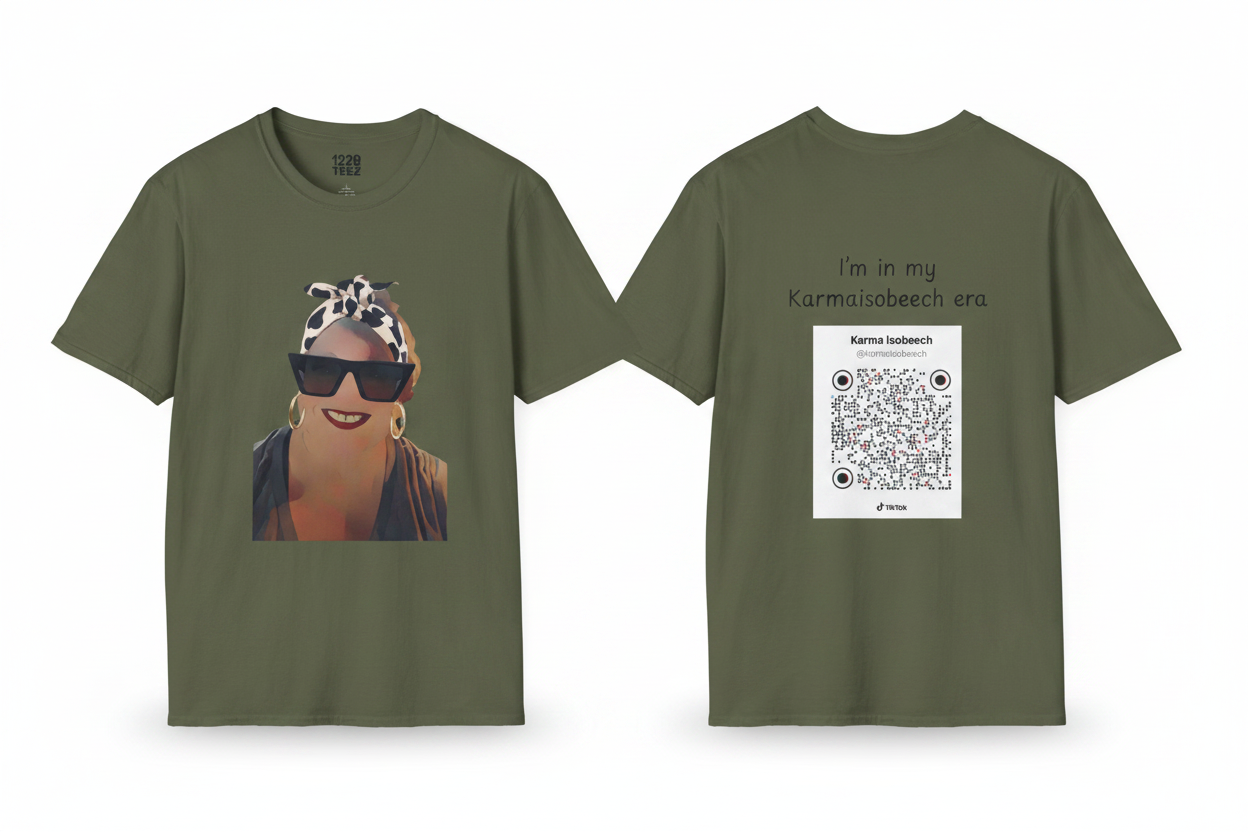 KarmaIsobeech Era Military Green Front and Back